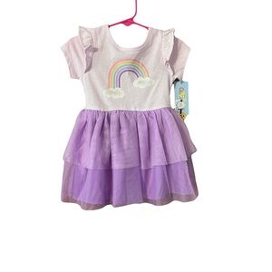 🌈 NWT Cat & Jack Rainbow Tutu Dress – 18M 🌈
